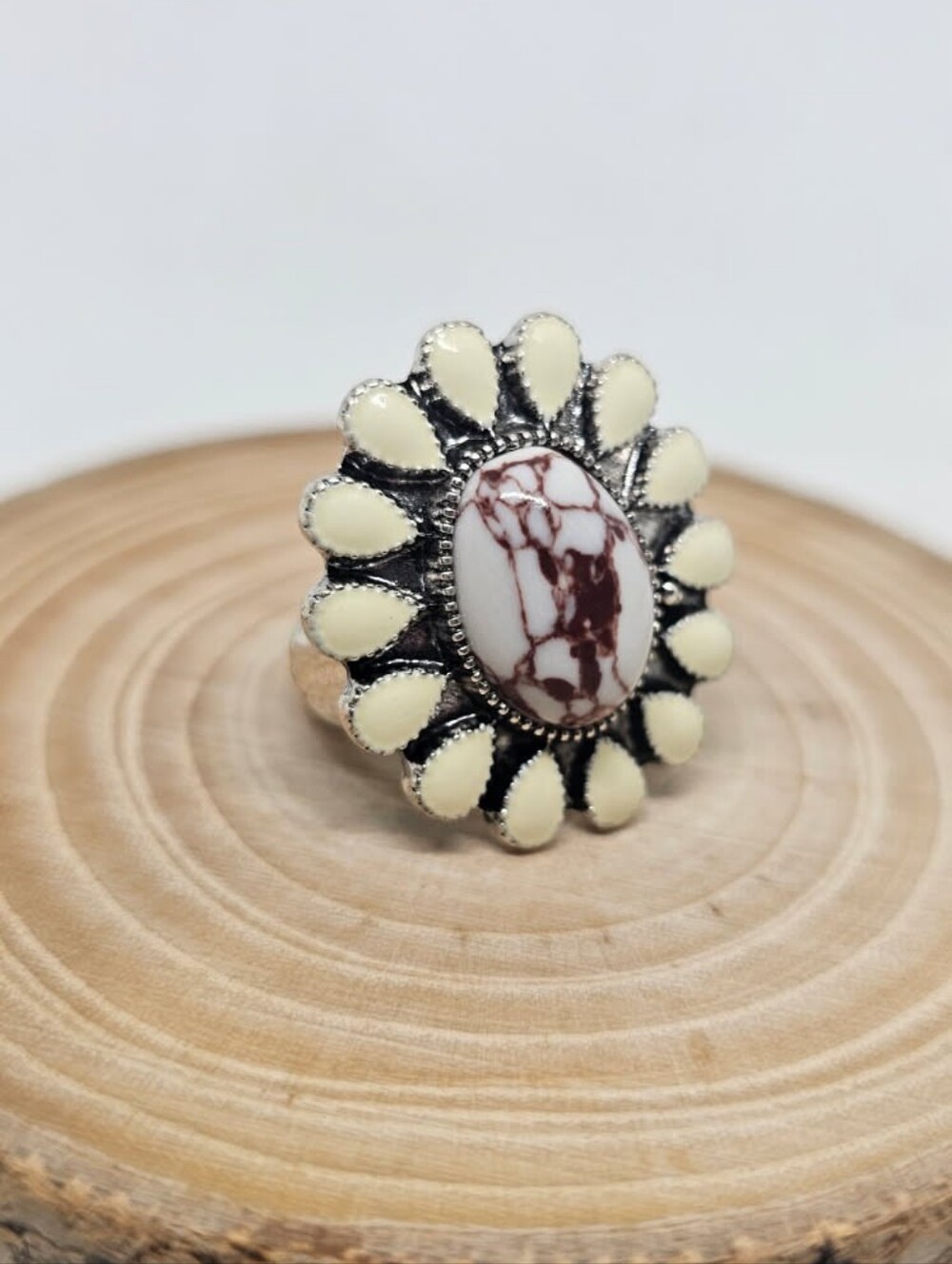 Southwestern WILD HORSE MAGNASITE RING